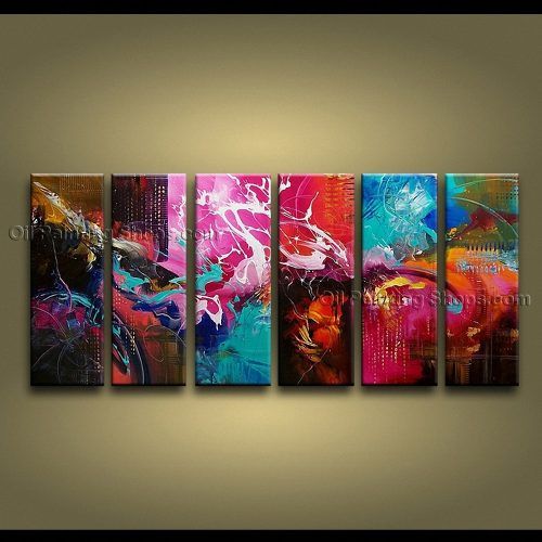 Modern Abstract Huge Oil Painting Wall Art (Photo 9 of 20)