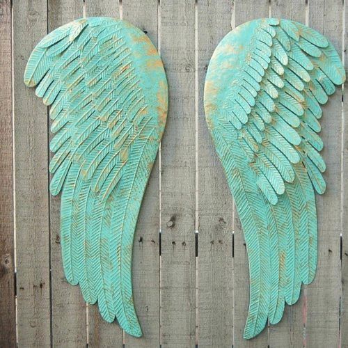 Angel Wings Sculpture Plaque Wall Art (Photo 11 of 20)