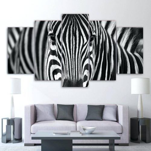 Zebra Wall Art Canvas (Photo 24 of 25)