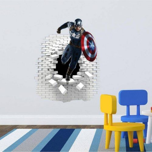 Captain America 3D Wall Art (Photo 9 of 20)