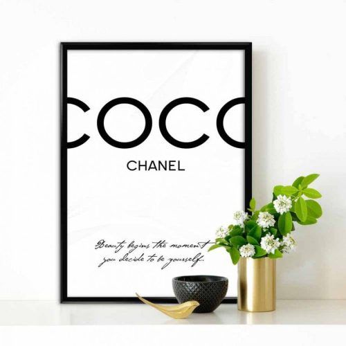 Coco Chanel Wall Stickers (Photo 13 of 30)