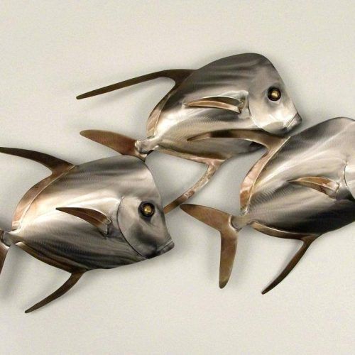 Fish Shoal Metal Wall Art (Photo 6 of 30)