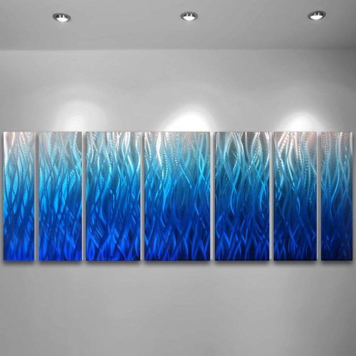 Blue And Silver Wall Art (Photo 9 of 20)