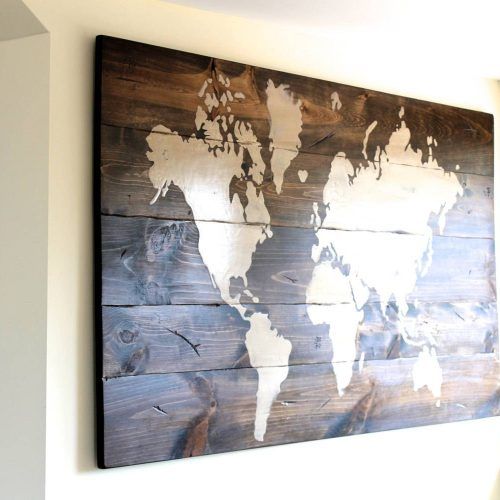 World Map Wall Art Framed (Photo 9 of 20)
