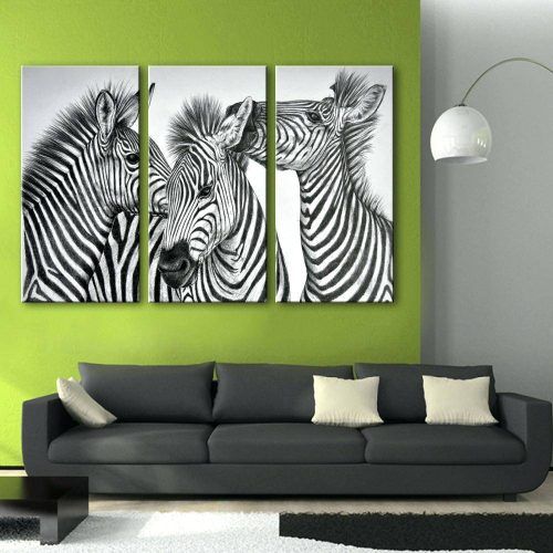 Zebra Wall Art Canvas (Photo 10 of 25)
