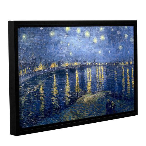 Blended Fabric Van Gogh Starry Night Over The Rhone Wall Hangings (Photo 2 of 20)