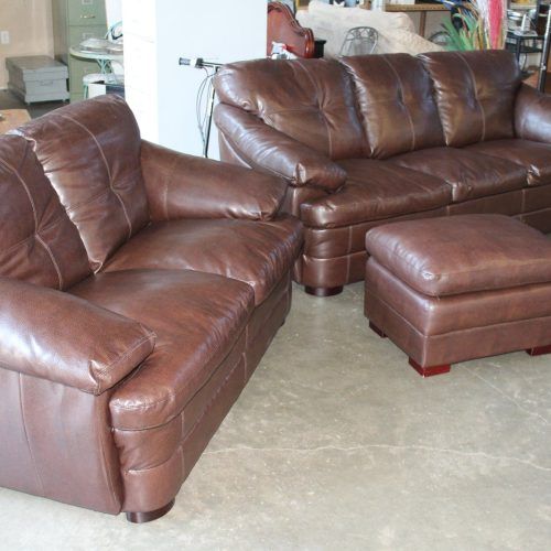 Sofas With Ottomans In Brown (Photo 18 of 20)