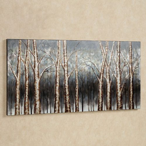 Birch Trees Canvas Wall Art (Photo 2 of 15)