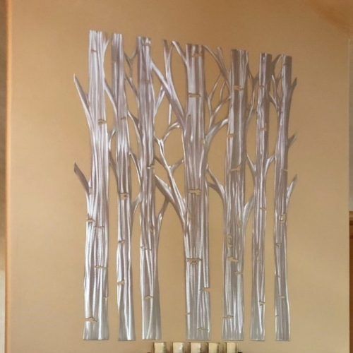 Trees Silver Wall Art (Photo 7 of 20)