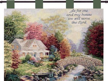 Blended Fabric Autumn Tranquility Verse Wall Hangings