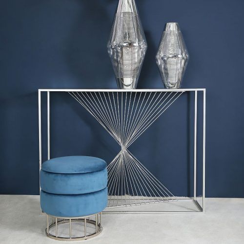 Metallic Silver Console Tables (Photo 13 of 20)