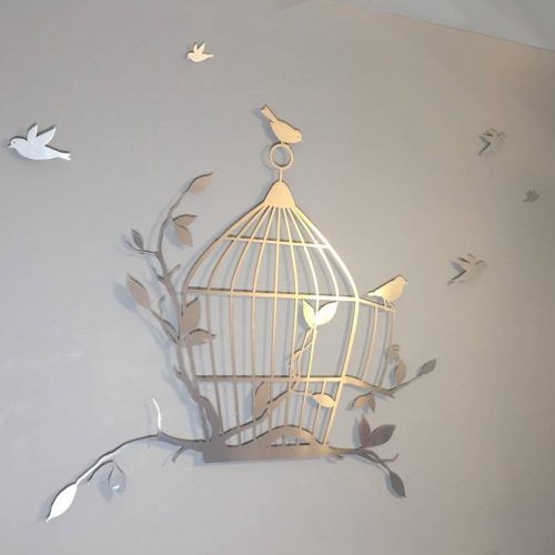 Birdcage Metal Wall Art (Photo 2 of 20)