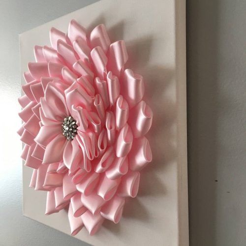 Pink Flower Wall Art (Photo 3 of 20)