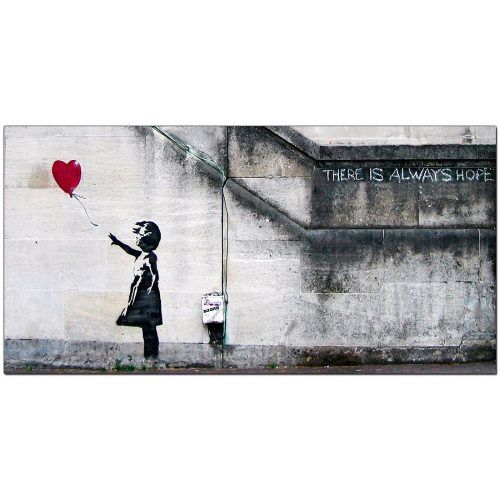 Banksy Canvas Wall Art (Photo 3 of 20)