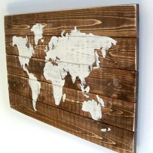 Wood Map Wall Art (Photo 15 of 20)