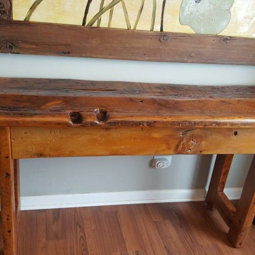 Smoked Barnwood Console Tables (Photo 15 of 20)