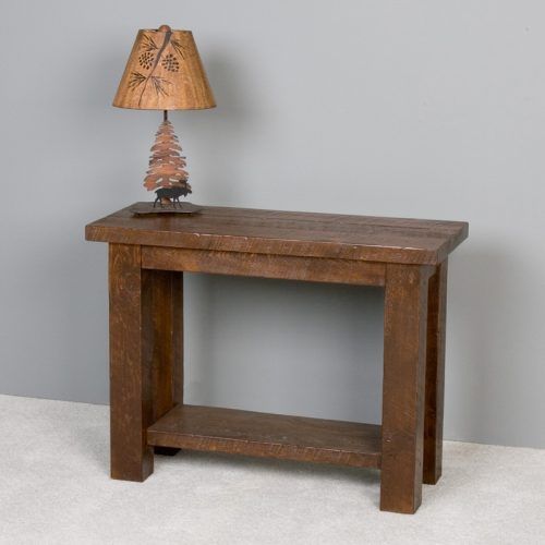 Smoked Barnwood Console Tables (Photo 12 of 20)