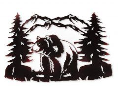 Top 20 of Bear Metal Wall Art