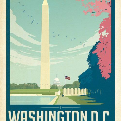 Washington Dc Map Wall Art (Photo 6 of 20)