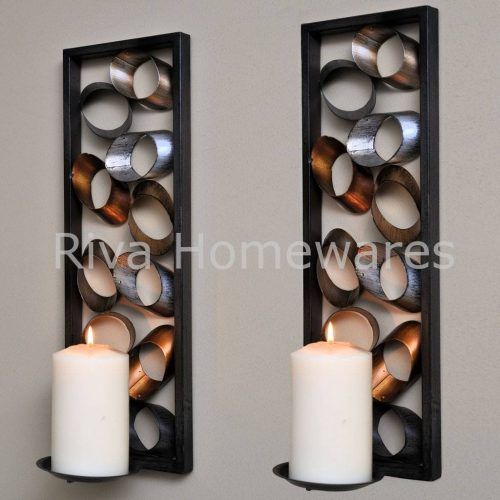 Metal Wall Art Candle Holder (Photo 1 of 20)