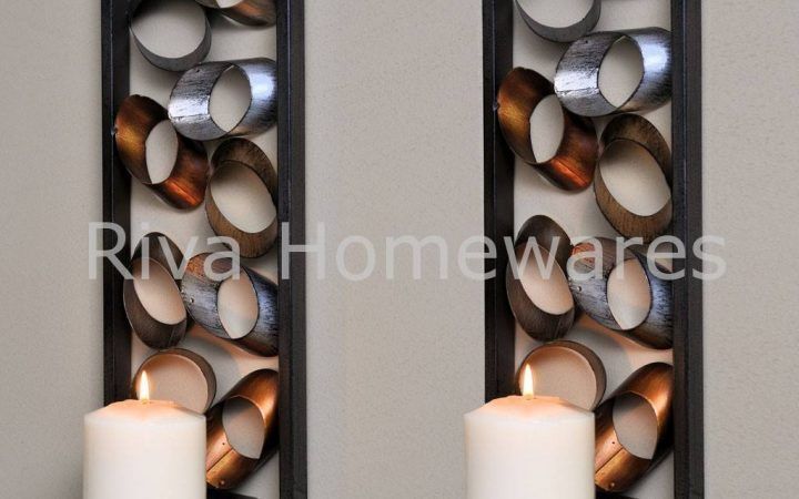20 Best Collection of Metal Wall Art Candle Holder