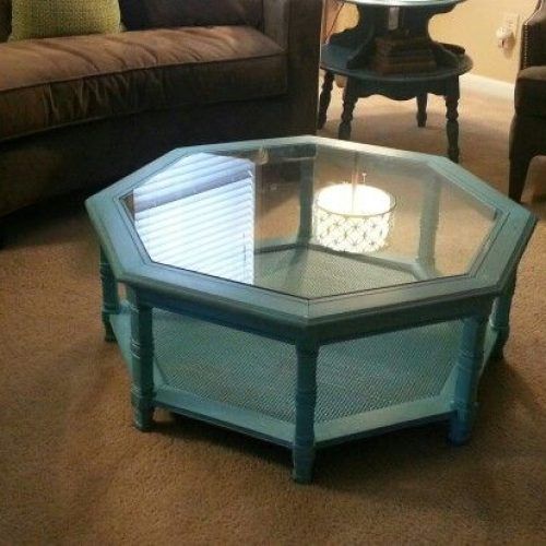 Octagon Glass Top Coffee Tables (Photo 9 of 20)