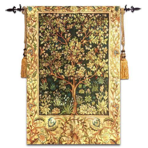 Blended Fabric Tree Of Life, William Morris Wall Hangings (Photo 18 of 20)