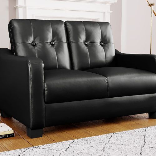 Black Velvet 2-Seater Sofa Beds (Photo 8 of 20)
