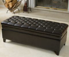 2024 Popular Brown Tufted Pouf Ottomans