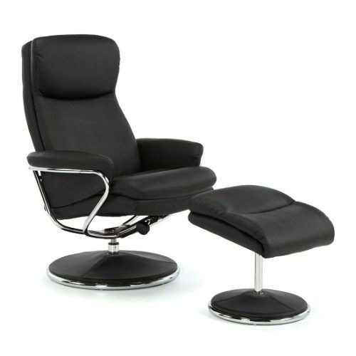 Black Faux Leather Swivel Recliners (Photo 4 of 20)