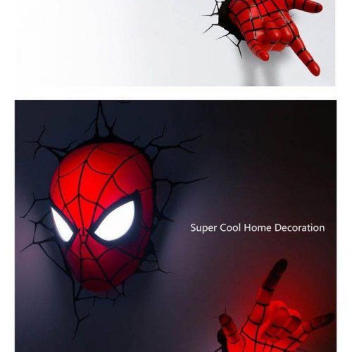 3D Wall Art Night Light Spiderman Hand (Photo 17 of 20)