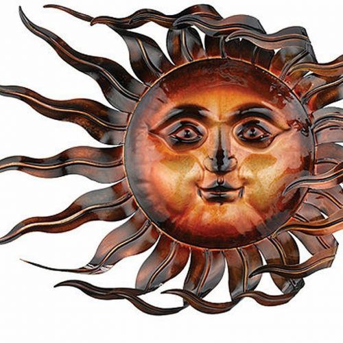Recycled Moon And Sun Wall Decor (Photo 10 of 20)