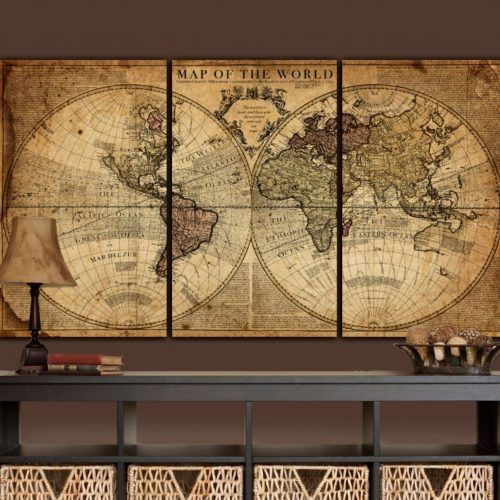 World Map For Wall Art (Photo 18 of 20)