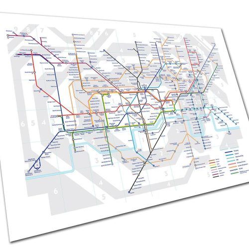 London Tube Map Wall Art (Photo 8 of 20)