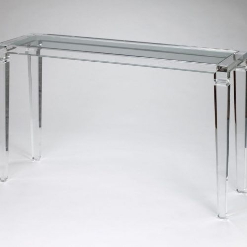 Clear Acrylic Console Tables (Photo 4 of 20)