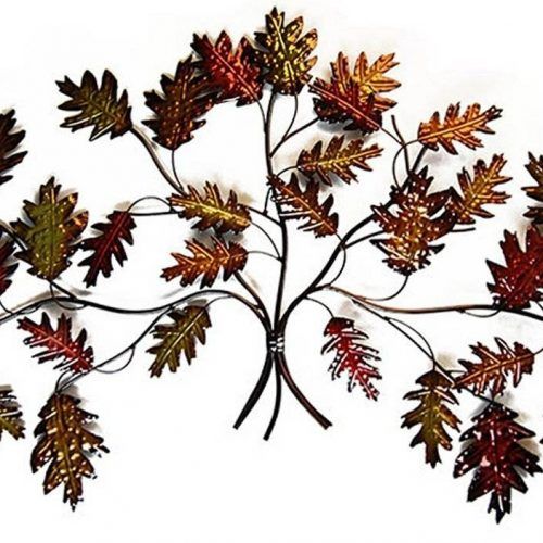 Leaves Metal Sculpture Wall Decor (Photo 11 of 20)