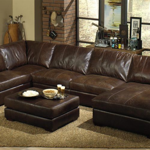 Sofas With Ottomans In Brown (Photo 12 of 20)