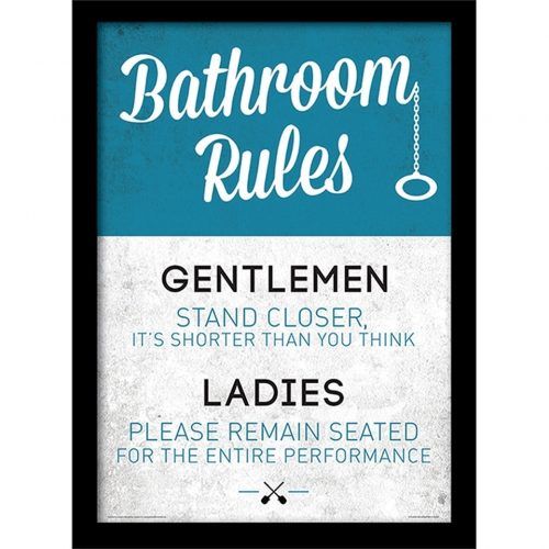 Bathroom Rules Wall Art (Photo 8 of 20)