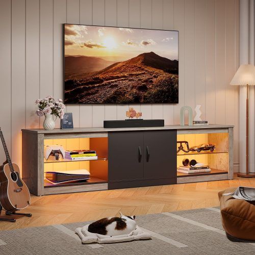 Bestier Tv Stand For Tvs Up To 75" (Photo 10 of 20)