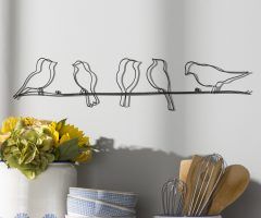 20 Collection of Rioux Birds on a Wire Wall Decor