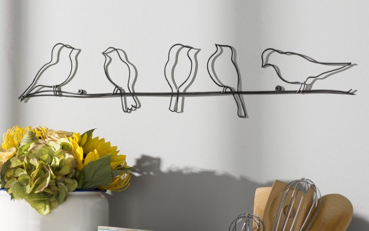 20 Collection of Rioux Birds on a Wire Wall Decor