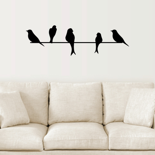 Birds On A Wire Wall Art (Photo 1 of 20)