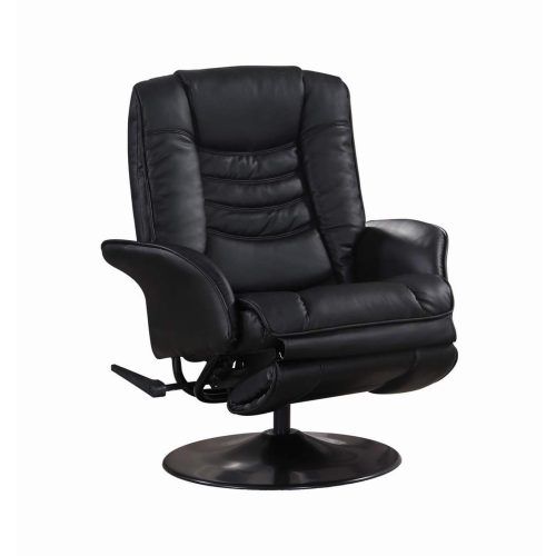 Black Faux Leather Swivel Recliners (Photo 10 of 20)