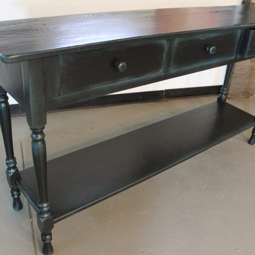 Smoked Barnwood Console Tables (Photo 10 of 20)