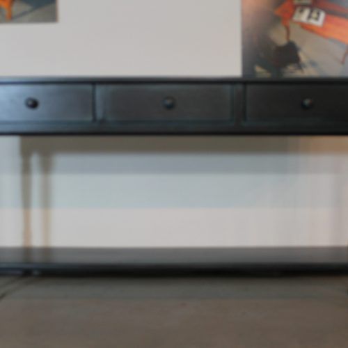 Black Wood Storage Console Tables (Photo 12 of 20)