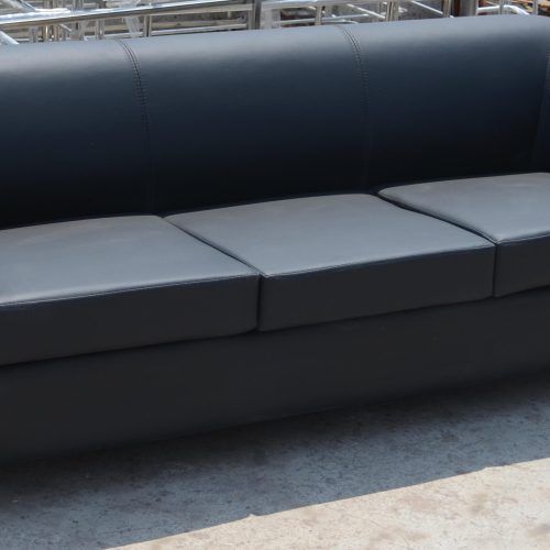 3 Seat L Shaped Sofas In Black (Photo 2 of 20)