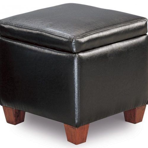 Black And Natural Cotton Pouf Ottomans (Photo 14 of 20)