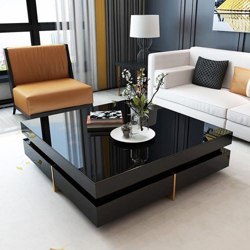 Black Square Coffee Tables (Photo 6 of 20)