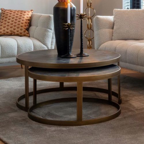 Satin Gold Coffee Tables (Photo 11 of 20)