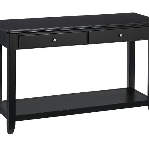 Aged Black Console Tables (Photo 5 of 20)
